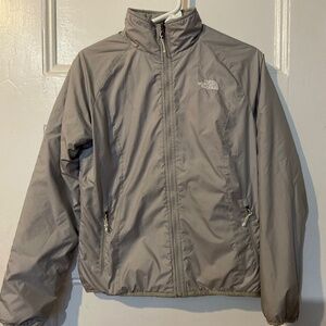The North Face Gray Zip Up Lightweight Jacket Coat Womens S